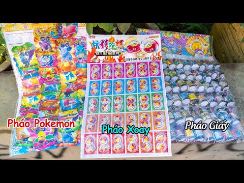 Kẹo Pháo Pokemon, Pháo Xoay, Pháo Giấy