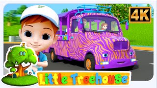 Jungle Safari Wheels on the Bus, Nursery Rhyme for Kids
