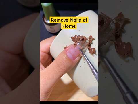 Easily remove your nails at home #nailmanicure #nailremover #nailart #shorts