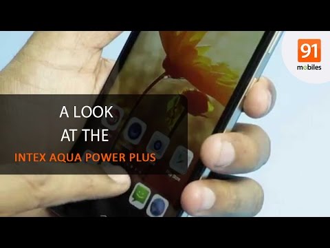 (ENGLISH) Intex Aqua Power Plus HD: First Look - Hands on - Launch