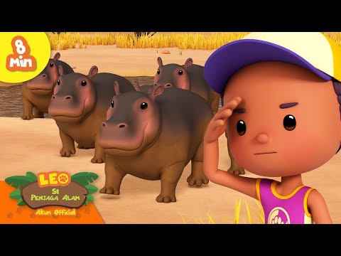 Pasukan Kuda Nil! | Leo Si Penjaga Alam | Kartun Anak