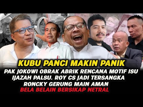 Bikin Geger ! Jokow Obrak Abrik Motif Ijazah palsu Sampai Roy CS Kocar Kacir  Gerungpun Keok
