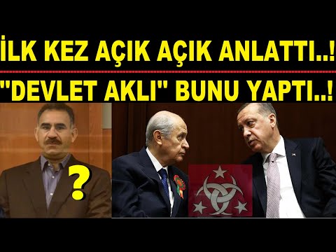 ''KADİM DEVLET AKLI'' BUNU YAPTI..! İLK KEZ AÇIK ANLATTI.!