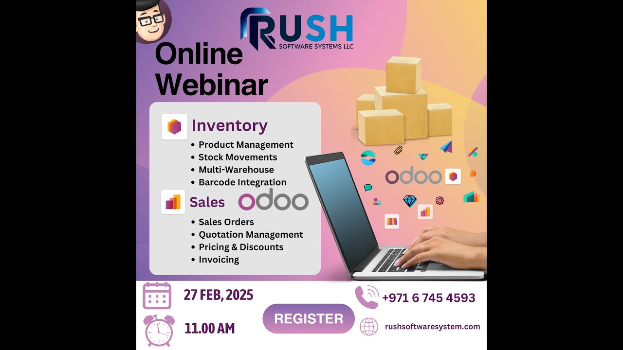 Mastering Inventory and Sales Modules in OdooERP | #odoo #tallyprime #uae #odoo18 | 01.03.2025

Webinar: Mastering Odoo Inventory and Sales Module In this detailed webinar, we walk you through the features and best ...
