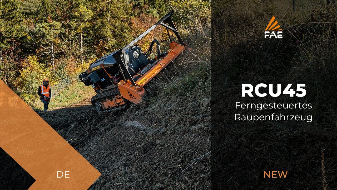 Ultrakompaktes, ferngesteuertes Raupenfahrzeug RCU45