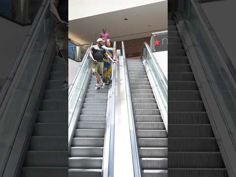 Everybody ain’t for your jokes! 😂 #prank #viral #escalator #trending #daphniquesprings