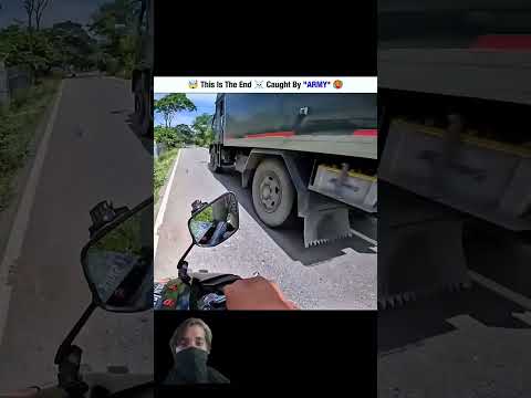 This is the end Caught By army😱 #ninjazx14r #automobile #kawasaki10r #kawasaki10r #funny #crazycars