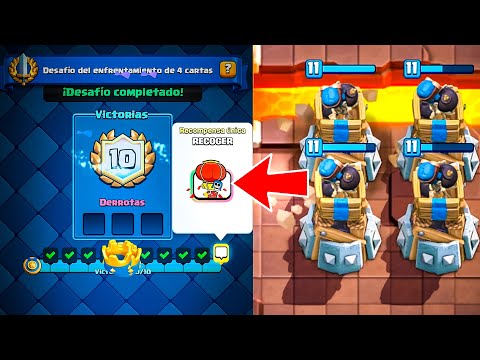 EL MEJOR MAZO PARA GANAR *DESAFIO DE 4 CARTAS* en CLASH ROYALE - YoSoyRIck