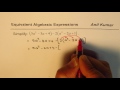 Simplifying Expressions and Combining Terms