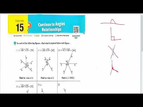 angles relationship-unit4 lesson2- Math prep 1- كتاب المعاصر ماث اولى اعدادى ترم اول