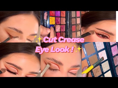 ✨ Flawless Cut Crease Eye Look! ✨ #CutCrease #MakeupTutorial #GlamLook #viralvideo #makeup #yt 👁️💕✨