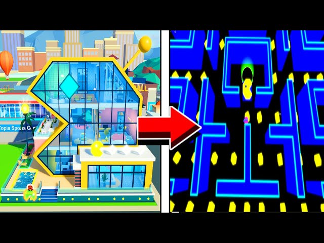 NEW Secret Game Room In The Pac-man House In Roblox Livetopia House Update