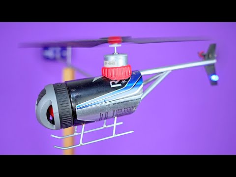 Make an Amazing Mini Electric Helicopter with recyclable materials