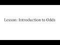 Understanding Odds and Probability
