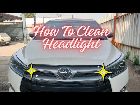 How To Clean Headlight #toyota #innovacrysta #headlight