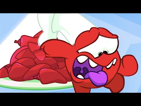 Om Nom goes red out of LAUGHTER 🤣