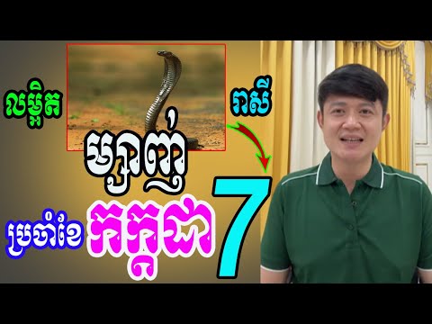 រាសីពេញ១ខែកក្ដដា សម្រាប់អ្នកឆ្នាំ ម្សាញ់ ទាយឆុត១០០%