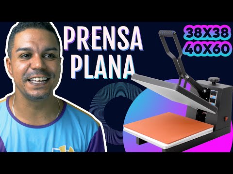 Prensa plana para Sublimação: Como Escolher? 60x40, 38x38?