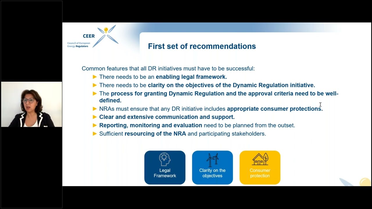 CEER Webinar on Dynamic Regulation