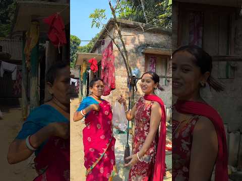 বাপের বাড়িতে গিয়ে আমার চার মাসীকে দেখালাম 😱😍 #shorts #minivlog