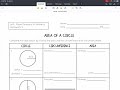 Exploring the Area of a Circle