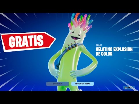 COMO CONSEGUIR GRATIS LA SKIN GELATINO EXPLOSION DE COLOR FORTNITE