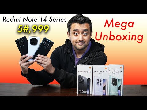 Redmi Note 14 | Note 14 Pro & Note 14 Pro Plus UNBOXING and PRICE in Pakistan - Crazy Phones