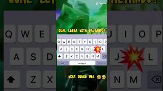 qual letra que está faltando? #shorts #freefire