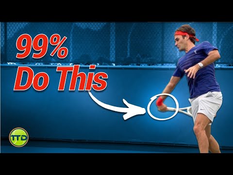 Why 99% of Tennis Pros swing this way...(Drill included)