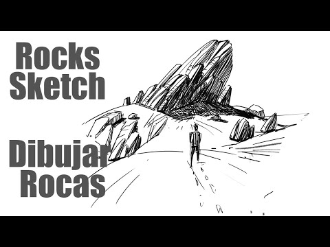 Aprender a dibujar || Como dibujar rocas || Practica