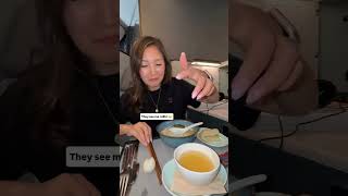 The fishball had places to be 🥲 Realities of trying to film a taste test 30,000 ft in the sky LOL