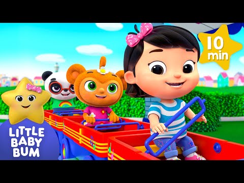 Toot Toot Train Ride | 🚌Wheels on the BUS Songs! 🚌 Nursery Rhymes for Kids