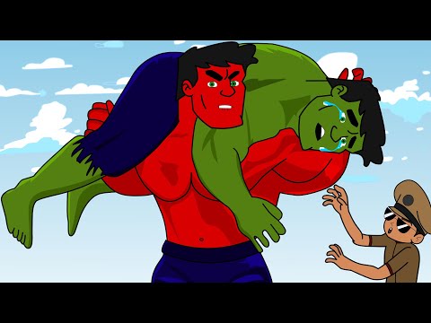 Red Hulk Prank Show Ft Big Singham | Hulk Vs Red hulk Spoof In Telugu