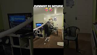 🔥 Craziest PC setups roast! 🔥 #funny #computersetup #memes