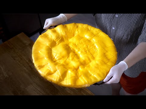 뜨거운 파스타로 치즈 400장 비비기