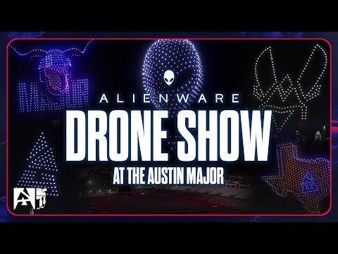 BLAST tv Austin Major Alienware Drone Show 🛸✨