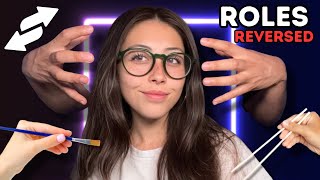 REAL PERSON ASMR on me 🎤 I wasn’t prepared for this (tingles & chaos ahead)