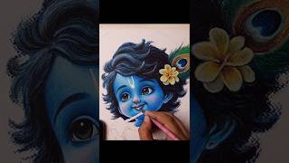 Krishna Drawing 😍 #shorts #art #drawing #krishna