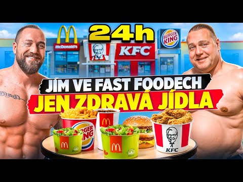 24 HODIN JÍM "ZDRAVĚ" VE FAST FOODECH! Jde to vůbec? 🤔