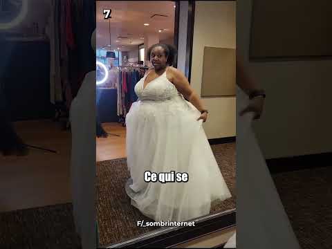 Cette femme ronde galère à trouver sa robe de mariée 🥺 #robedemariée #robedemariee #robes #mariage