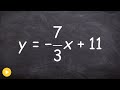 Graphing Linear Equations Concepts