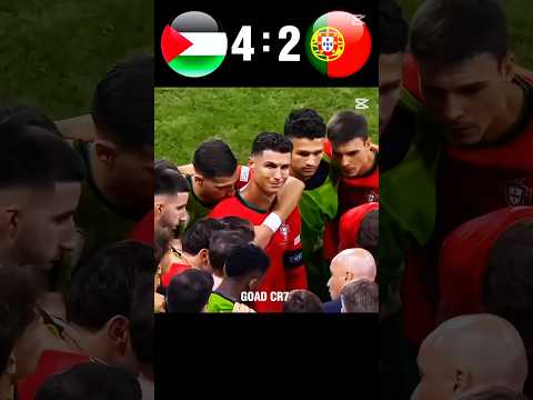 CR7 fans never forget this day😭Palestine vs Portugal 4-2) imaginary World Cup 2045#shotrs#football