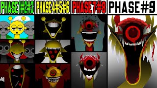 Phase 1 VS Phase 2 VS Phase 3 VS Phase 4 VS Phase 5 VS Phase 6 VS Phase 7-8-9 in Incredibox Sprunki!