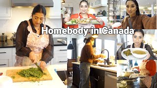 Homebody in Canada VLOG | COOK WITH ME ALOO METHI