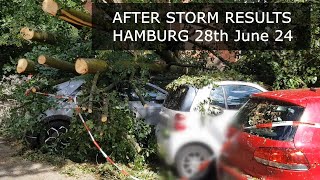 Heavy Rainstorm: The Day After! Destruction everywhere in  Hamburg Germany. Bad News. Weather. Storm