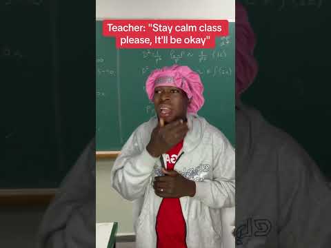 When the teacher says “it will be okay”