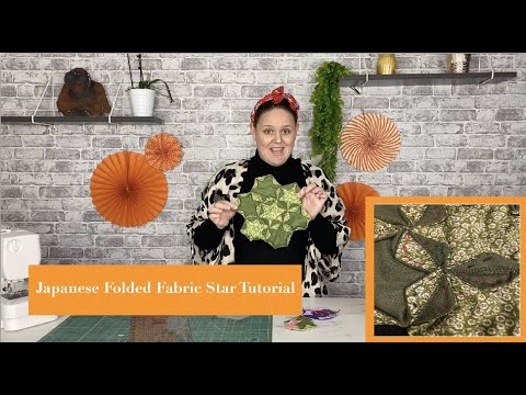 Japanese Folded Fabric Star Tutorial! Really Easy!