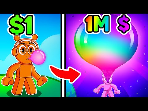 ¡PINKI y OREN Gastan $1,000,000 en la BURBUJA de CHICLE MAS GRANDE de Roblox! (sprunki)
