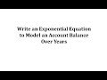 Exponential Growth in Savings Accounts