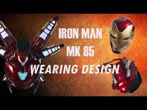 The wearing desgin for iron man MK85 suit 3D printed